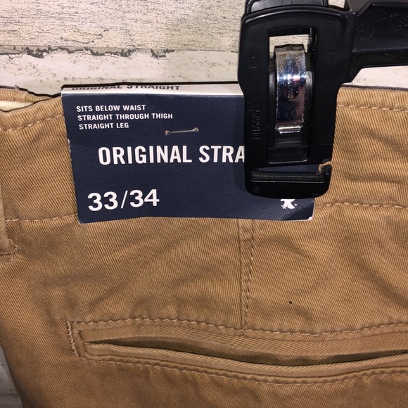 American eagle outfitters NWT jeans khakis original straight size 33/34 work - Picture 5 of 6